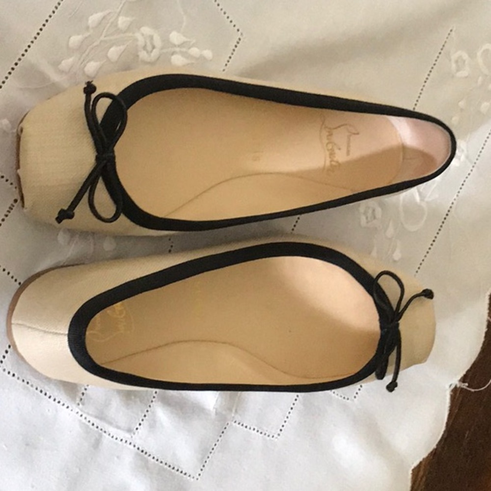 Christian Louboutin ballerina flats.